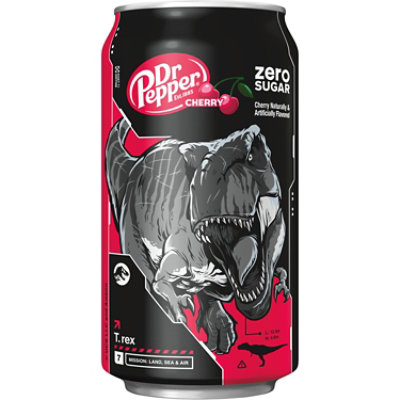 Dr Pepper Cherry Zero Sugar Soda In Can - 12-12 Fl. Oz. - Image 4