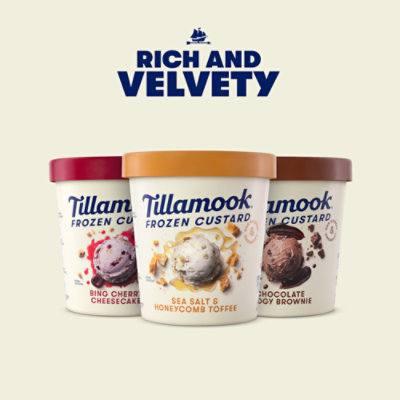 Tillamook Chocolate Fudgy Brownie Frozen Custard Dessert - 15 Fl. Oz. - Image 4
