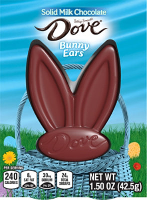 Dove Milk Chocolate Bunny Ears Easter Candy - 1.5 Oz - Image 2