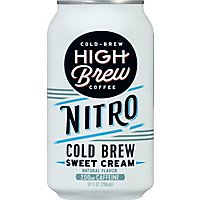High Brew Coffee Nitro Cold Brew Sweet Cream - 10 OZ - Image 2