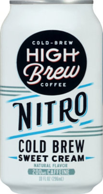 High Brew Coffee Nitro Cold Brew Sweet Cream - 10 OZ - Image 2