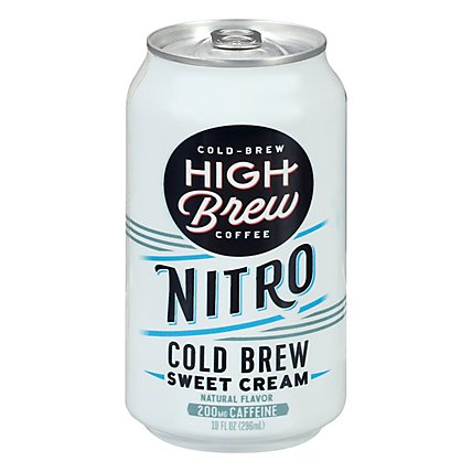 High Brew Coffee Nitro Cold Brew Sweet Cream - 10 OZ - Image 1