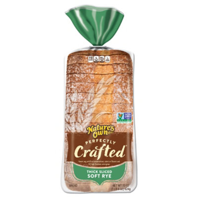 Natures Own Perfectly Crafted Soft Rye Bread Thick Sliced Non-GMO Rye Bread - 22 Oz - Image 2