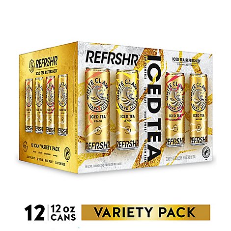 White Claw Hard Seltzer Iced Tea Variety Pack In Cans - 12-12 FZ