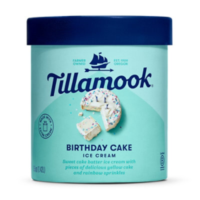 Tillamook Birthday Cake Ice Cream - 48 Oz
