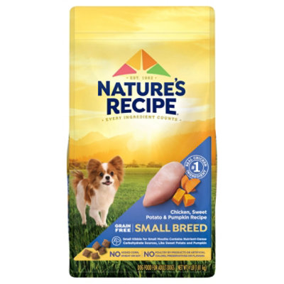 Natures Recipe Small Breed Grain Free Easy To Digest Chicken Sweet Po - 4 LB - Image 3