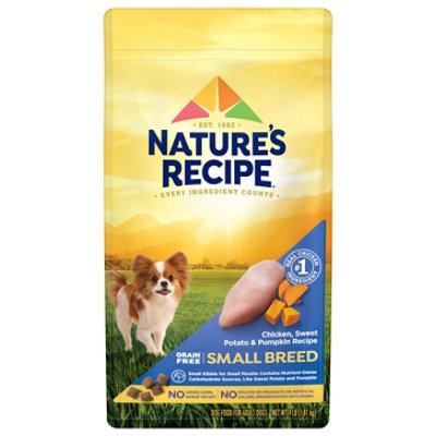 Natures Recipe Small Breed Grain Free Easy To Digest Chicken Sweet Po - 4 LB - Image 1