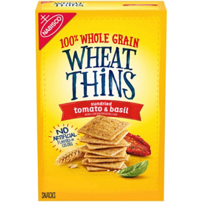 Wheat Thins Sundried Tomato & Basil Whole Grain Wheat Crackers - 8.5 Oz - Image 1