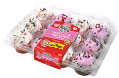 Two Bite 12ct Assorted Mini Cupcakes Valentine - 10 OZ - Image 1