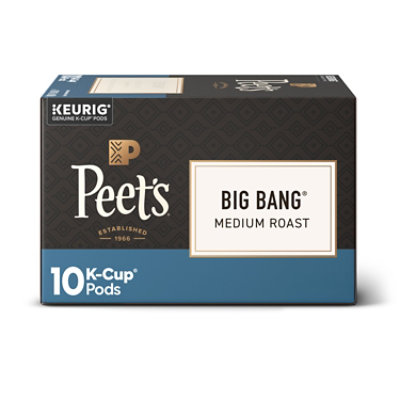 Peet's Coffee Big Bang Medium Roast Single Serve Coffee Pods - 10 Count