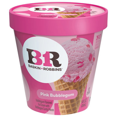 Br Pink Bubble Gum Ice Cream - 14 FZ - Tom Thumb