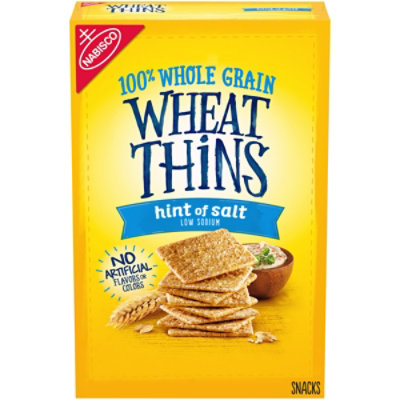 Wheat Thins Hint of Salt Low Sodium Whole Grain Wheat Crackers - 8.5 Oz - Image 1