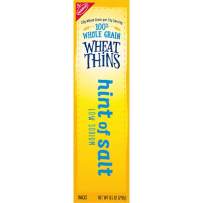 Wheat Thins Hint of Salt Low Sodium Whole Grain Wheat Crackers - 8.5 Oz - Image 2