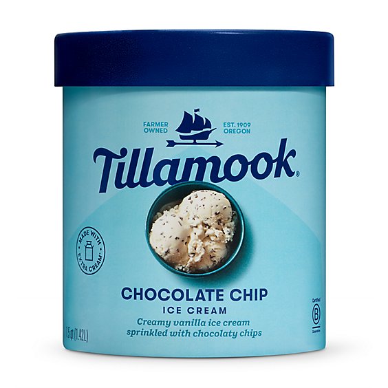 Tillamook Chocolate Chip Ice Cream - 48 Oz