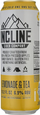 Incline Lemonade Tea Cider In Cans - 19.2 FZ - Image 6