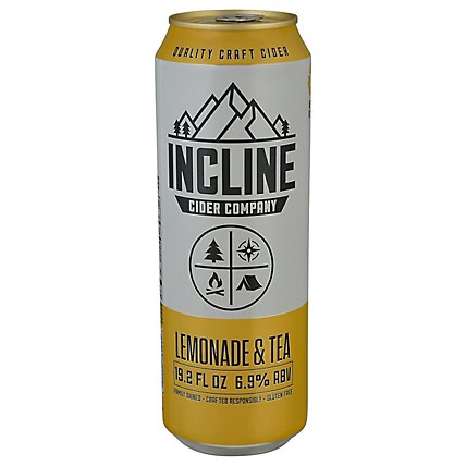 Incline Lemonade Tea Cider In Cans - 19.2 FZ - Image 1