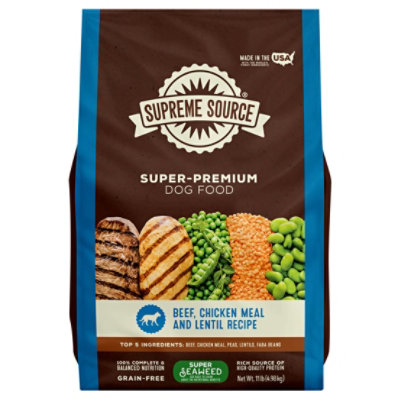 Supreme Source Beef Chicken & Lentil Grain Free Dog Food - 11 Lb - Image 1