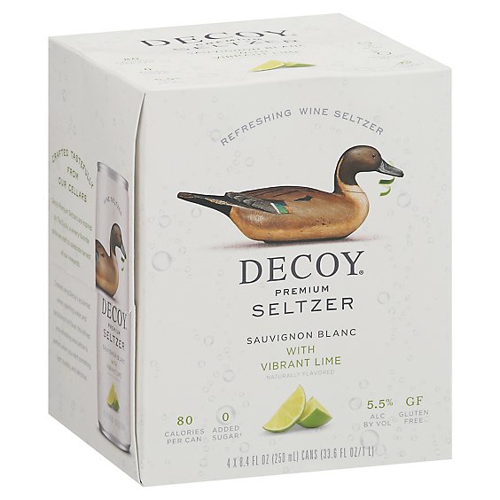 Decoy Seltzer Sauvignon Blanc With Lime In Cans - 4-250 ML