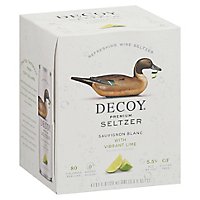 Decoy Seltzer Sauvignon Blanc With Lime In Cans - 4-250 ML - Image 1