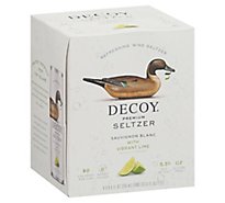 Decoy Seltzer Sauvignon Blanc With Lime In Cans - 4-250 ML