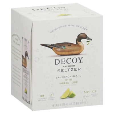 Decoy Selzter Sauvignon Blanc With Lime In Cans - 4-250 ML