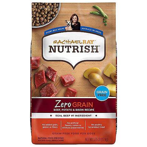 Rachael Ray Nutrish Beef & Bison Zero Grain Dry Dog Food - 3.75 LB
