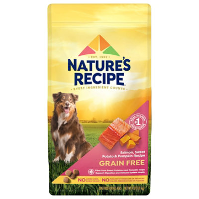Natures Recipe Grain Free Salmon Sweet Potato & Pumpkin - 4 LB - Image 1