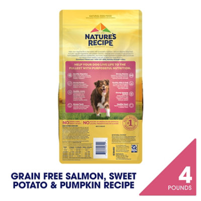 Natures Recipe Grain Free Salmon Sweet Potato & Pumpkin - 4 LB - Image 3