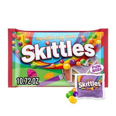 Skittles Candy Original Impossible Egg Hunt Fun Size Easter - 10.72 Oz