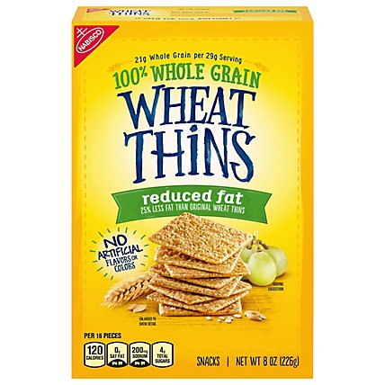 Nbc Wheat Thins Crackers Reduced Fat - 8 OZ - Image 2