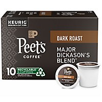 Peet's Coffee Major Dickasons Blend Dark Roast K Cup Pods - 10 Count - Image 1