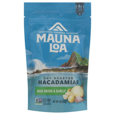 Mauna Loa Garlic Onion Macadamia Nuts Bag - 4 Oz - Image 1