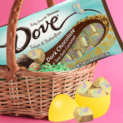 Dove Promises Dark Chocolate & Sea Salt Caramel Easter Candy Individually Wrapped - 7.94 Oz - Image 1
