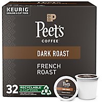 Peet's Coffee French Roast Dark Roast K Cup Pods - 32 Count - Image 1