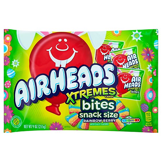 Airheads Extremes Rainbow Berry Candy Bites Snack Size - 9 Oz