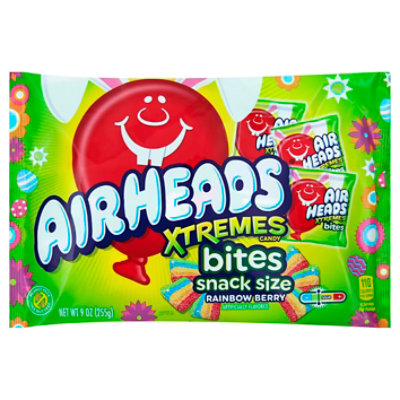 Airheads Extremes Rainbow Berry Candy Bites Snack Size - 9 Oz