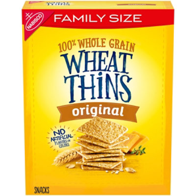 Wheat Thins Original Whole Grain Wheat Crackers Family Size - 14 Oz - Image 1