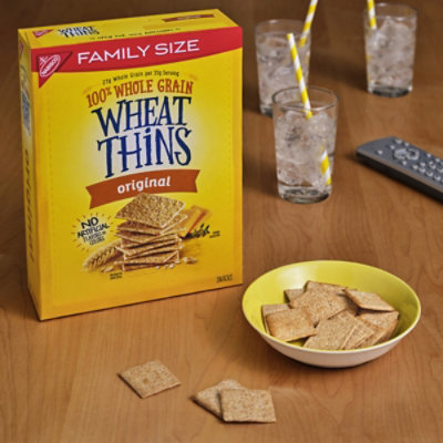 Wheat Thins Original Whole Grain Wheat Crackers Family Size - 14 Oz - Image 5