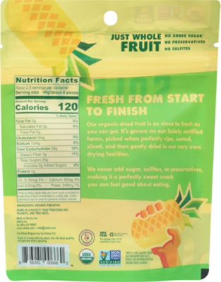 Solely Fruit Dried Pineapple Org - 3.5 OZ - Image 6