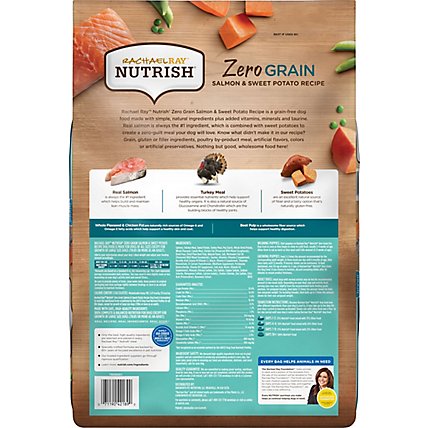 Rachael Ray Nutrish Zero Grain Salmon & Sweet Potato Dog Food - 11.5 LB - Image 5