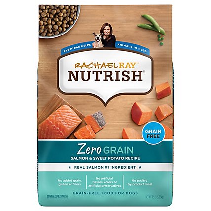Rachael Ray Nutrish Zero Grain Salmon & Sweet Potato Dog Food - 11.5 LB - Image 2