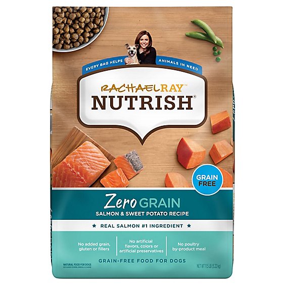 Rachael Ray Nutrish Zero Grain Salmon & Sweet Potato Dog Food - 11.5 LB