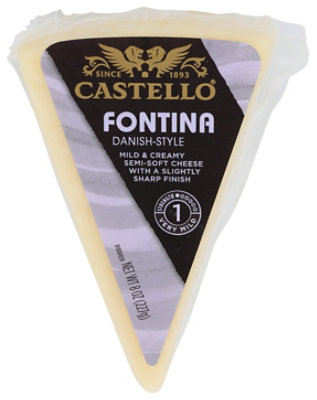 Castello Fontina Cheese Wedge - 8 Oz - Image 1