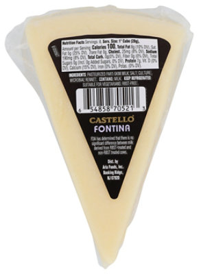 Castello Fontina Cheese Wedge - 8 Oz - Image 2