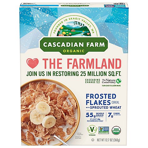 Cascadian Farm Organic Frosted Flakes Cereal With Sprouted Wheat - 12.7 OZ