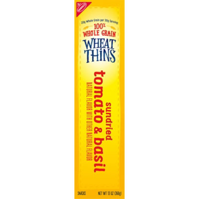 Wheat Thins Sundried Tomato & Basil Whole Grain Wheat Crackers Family Size - 13 Oz - Image 2