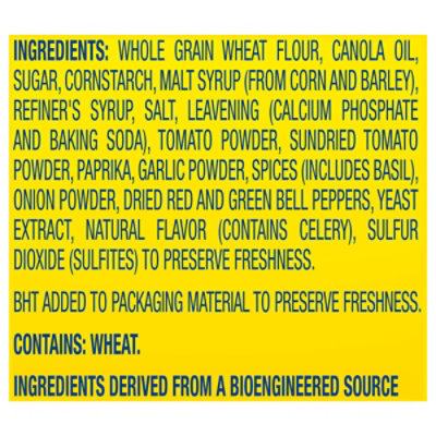 Wheat Thins Sundried Tomato & Basil Whole Grain Wheat Crackers Family Size - 13 Oz - Image 5