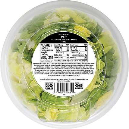 Taylor Farms BLT Chicken and Bacon Salad Bowl - 6.5 Oz - Image 6