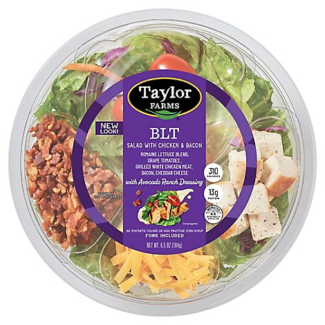 Taylor Farms BLT Chicken and Bacon Salad Bowl - 6.5 Oz