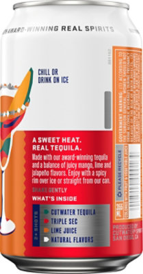Cutwater Mango Margarita Cans - 4 -12 Fl. Oz. - Image 3